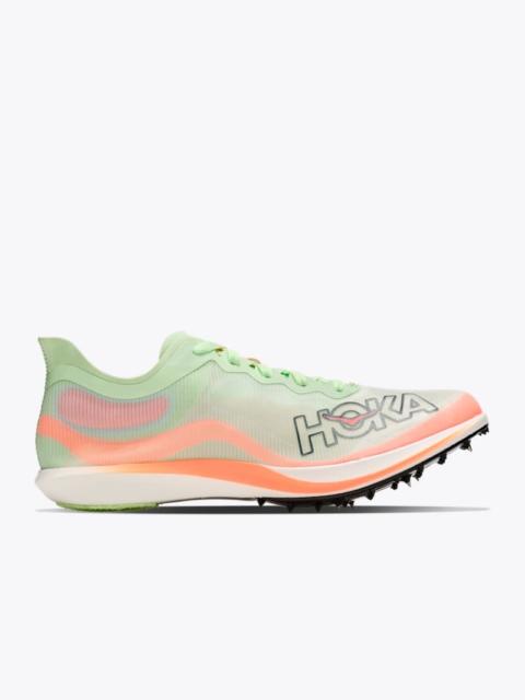 HOKA Cielo FlyX Elite Shoes in Luna Moth/Neon Cantaloupe