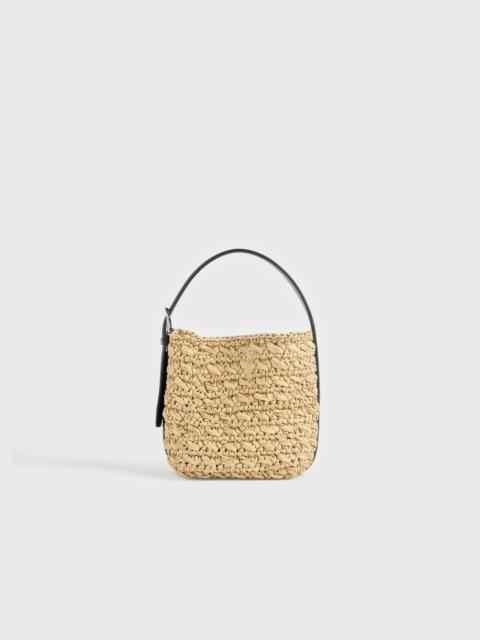 TOTEME Small belted paper raffia tote natural