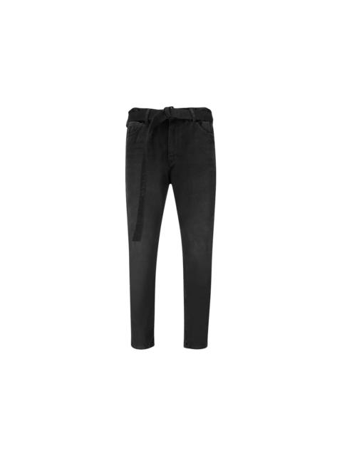 Off-White OFF-WHITE Low Crotch Slim Fit Denim Jeans Black/Black