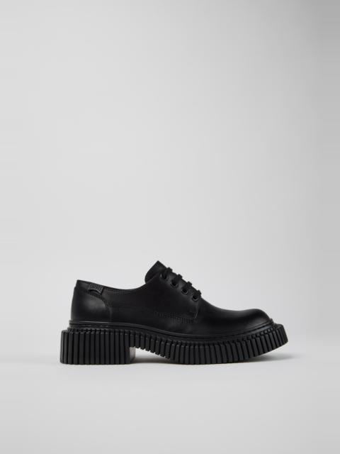 CAMPER Pix Berlin Black Leather Shoes for Women.