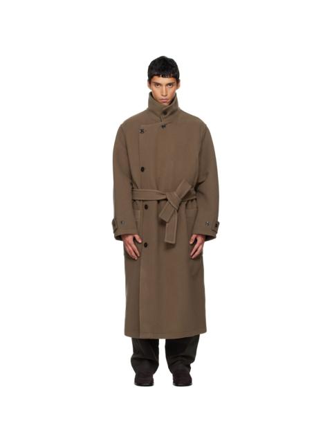 Lemaire Brown Wrap Coat