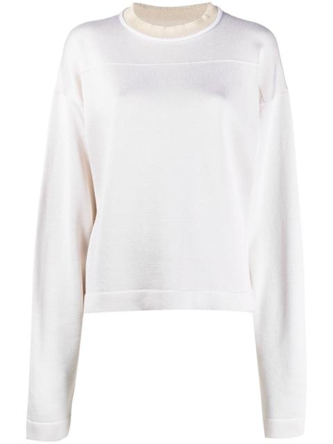 Jil Sander two-tone jumper