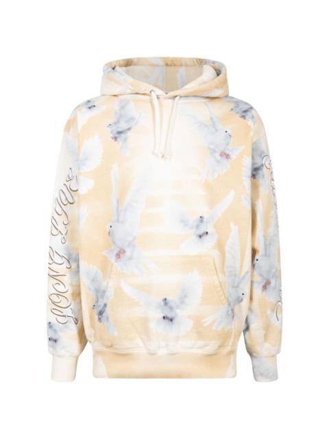 Supreme Doves-print hoodie