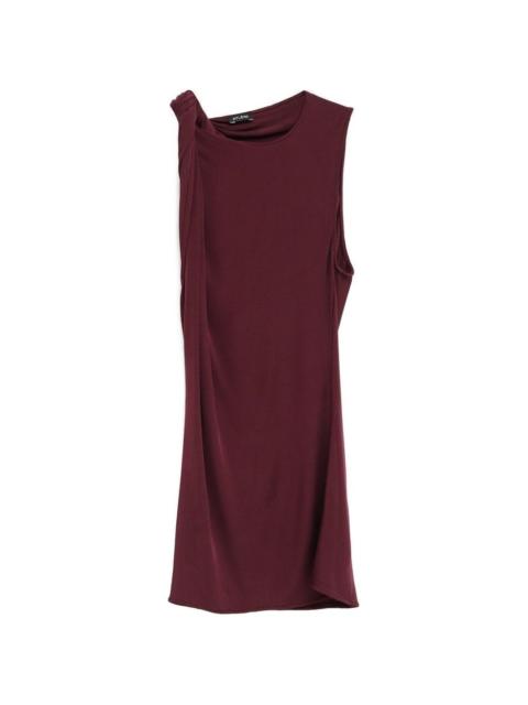 ATLEIN knotted draped top