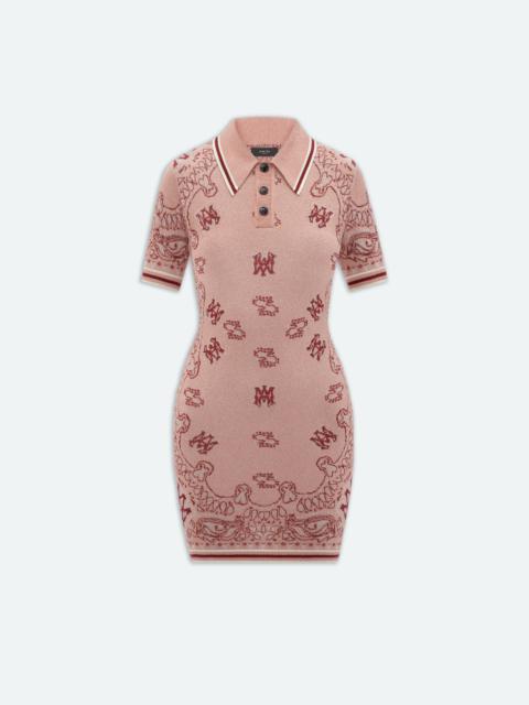 AMIRI BANDANA POLO DRESS