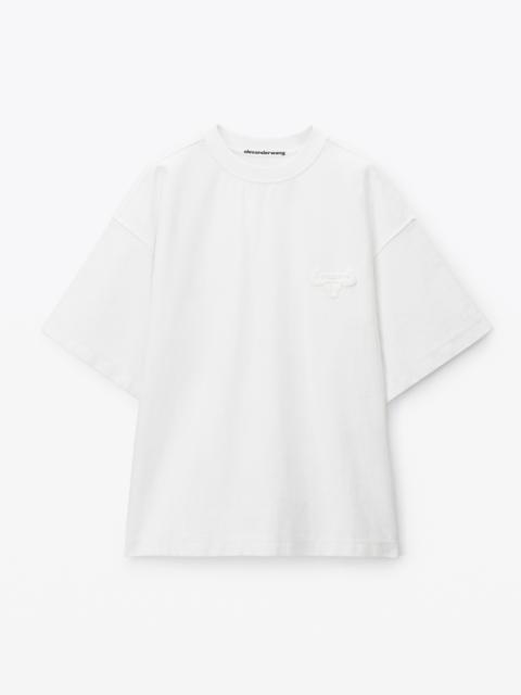 Alexander Wang BEEFY GRAPHIC TEE IN JAPANESE JERSEY