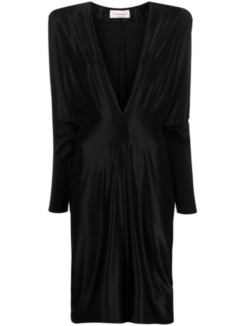 ALEXANDRE VAUTHIER V-neck long-sleeve dress