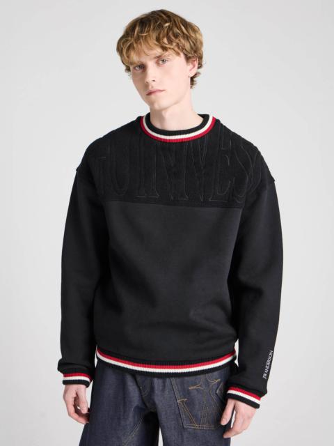 JW Anderson Unisex JW ANDERSON X GUINNESS CREWNECK SWEATSHIRT IN BLACK