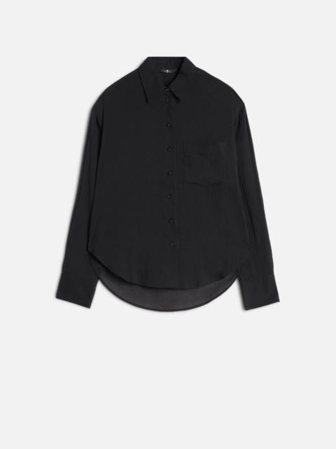 Oversize Button Down Shirt in Black