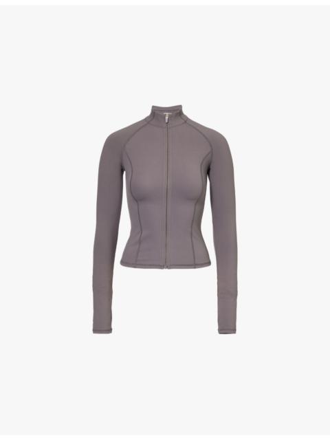 ADANOLA Ultimate zip-up stretch-jersey top