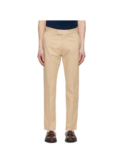 TOM FORD Beige Brushed Cotton Drill Chino Trousers