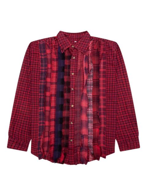 NEEDLES ribbon-detailed plaid shirt