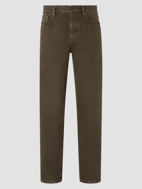 ZEGNA Men's Cotton Roccia Jeans - Dark Olive Green