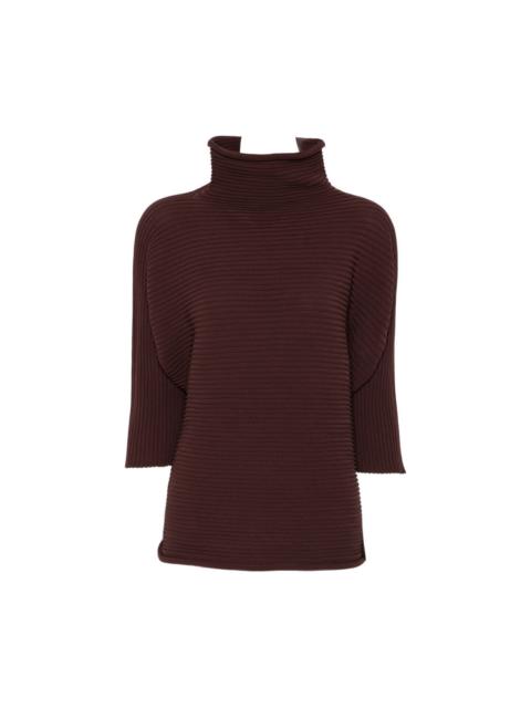Pleats Please Issey Miyake Pleated high-neck top