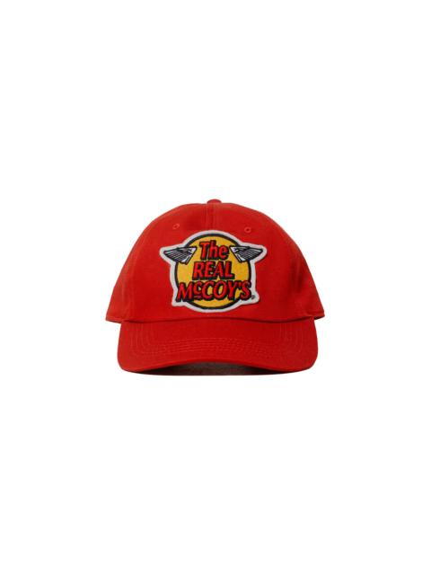 The Real McCoys MA23001 Logo Baseball Cap Red