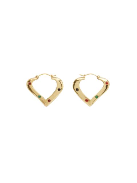 ALÉMAIS Atomic Heart Hoop Earrings