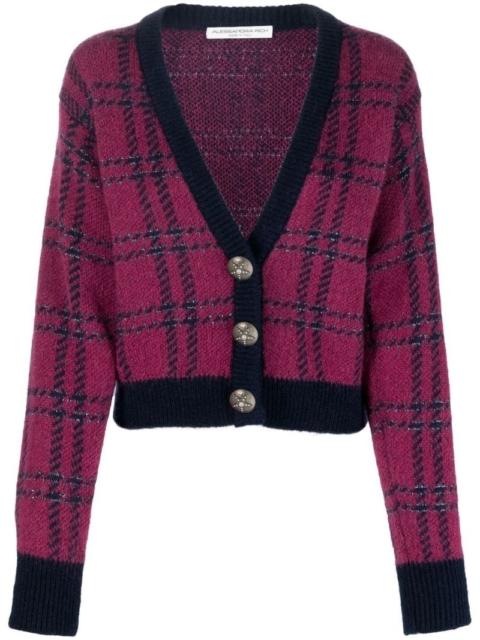 Alessandra Rich check-jacquard cardigan