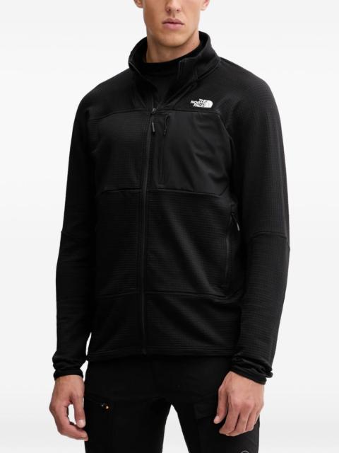 The North Face long-sleeved zip-up sweatshirt