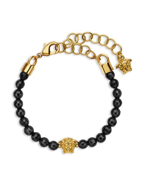 Medusa charm bead bracelet