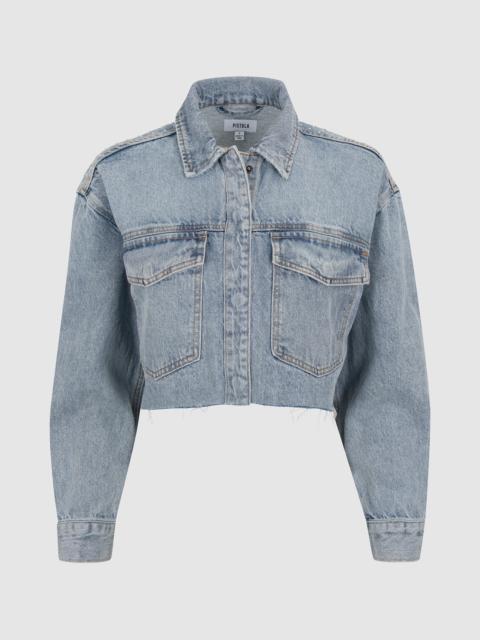 PISTOLA MANDY CROPPED EMBELLISHED SHACKET - BLISSFUL