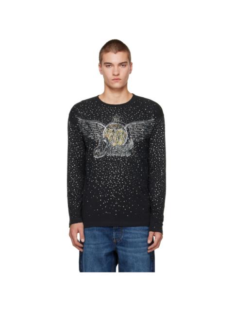 Diesel Black T-Edro-CRT-LS T-Shirt