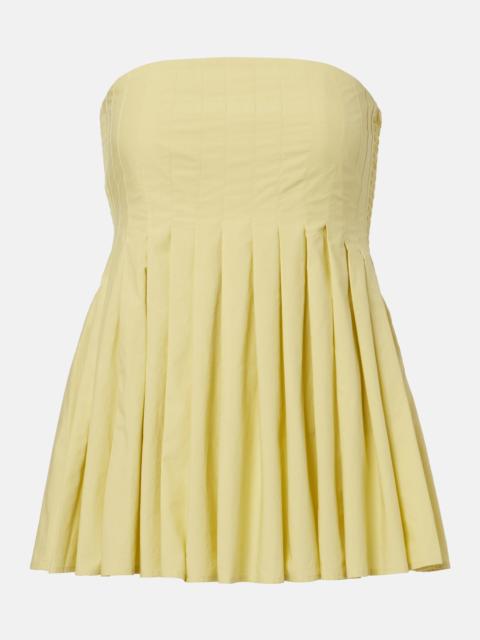 Proenza Schouler White Label Avine peplum cotton top