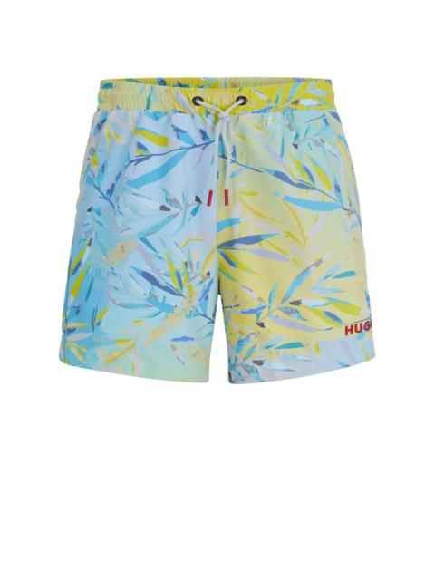 HUGO FULLY LINED SWIM SHORTS WITH SEASONAL PRINT