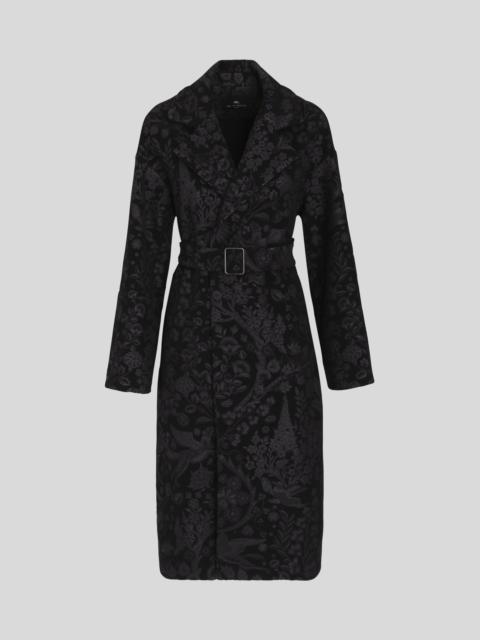 Etro PRINTED WOOL AND CASHMERE COAT