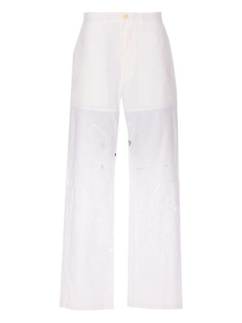 Marine Serre cotton trousers