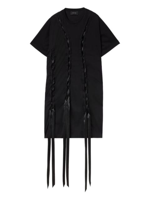 Simone Rocha ribbon-detail T-shirt dress