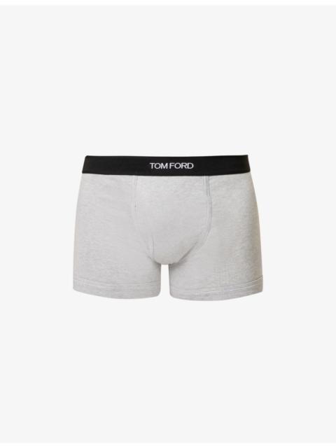 TOM FORD Logo-embroidered cotton-blend jersey boxers