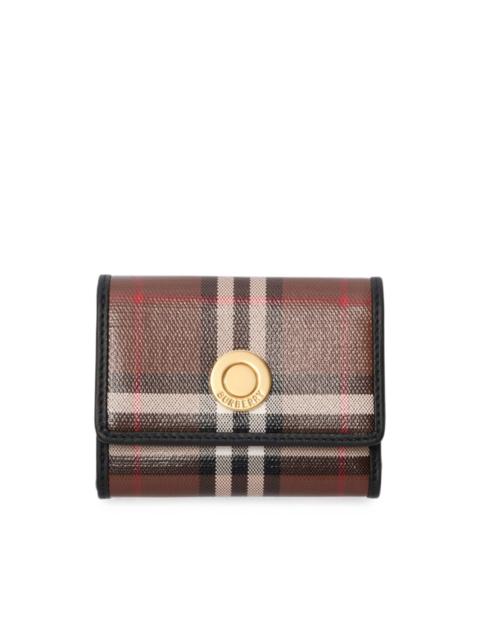 Burberry Small Check folding wallet