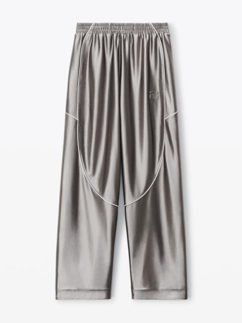 Alexander Wang TRACK PANTS IN SATIN FAILLE JERSEY