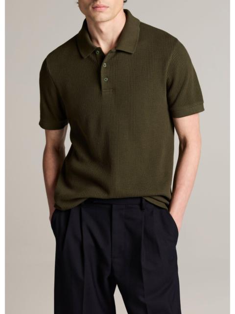 Vince Variegated Pima Cotton Polo Shirt