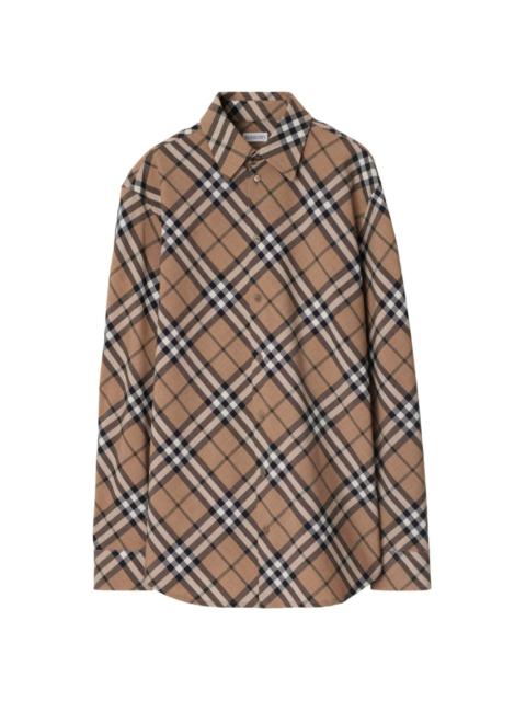 Burberry check-pattern poplin shirt