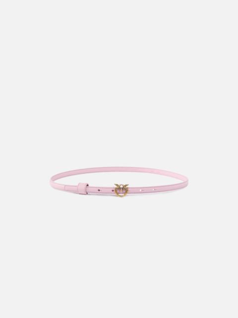 PINKO THIN BELT WITH LOVE BIRDS BUCKLE, 1CM