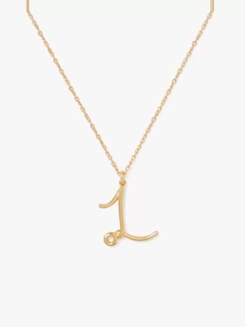 kate spade Initial Script L Pendant