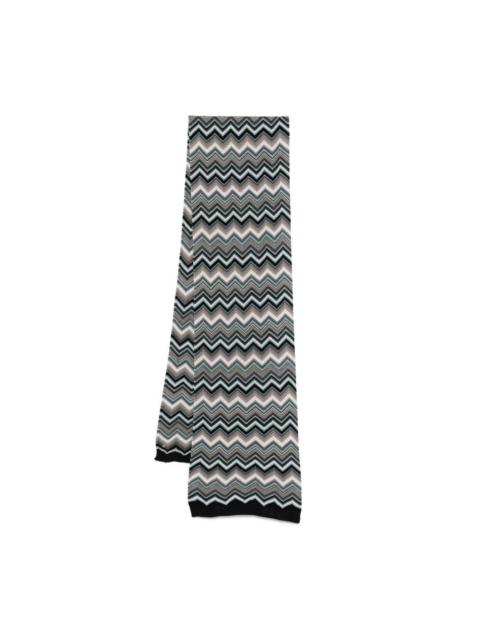 Missoni zigzag woven design scarf