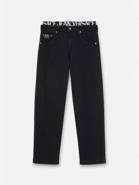 VERSACE JEANS COUTURE Logo Waistband Jeans