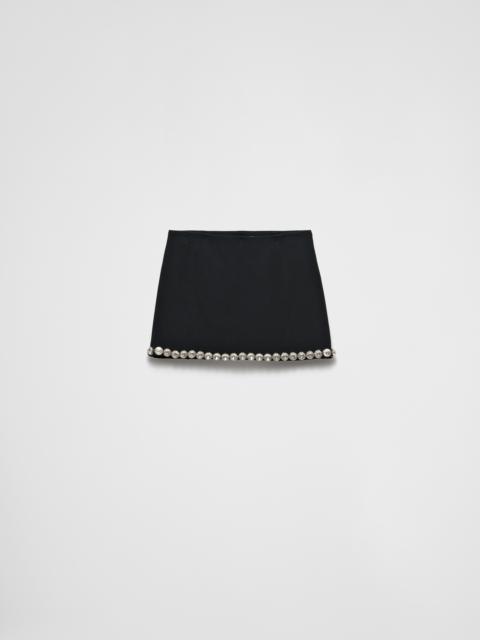 Prada Sablè compact skirt