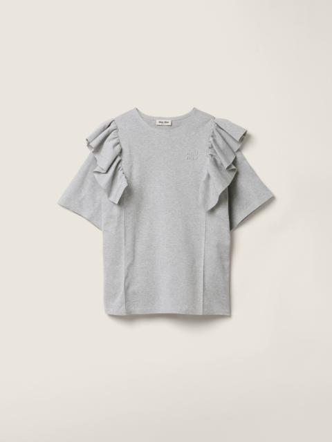 Miu Miu Cotton crew-neck dress