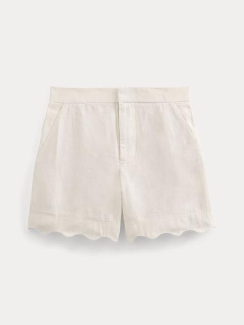 EVERLANE SCALLOPED EDGE SHORT IN LINEN
