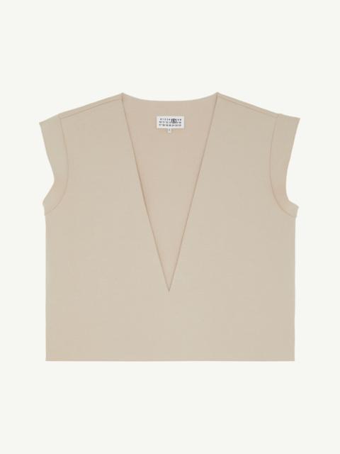 MM6 Maison Margiela V-neck sleeveless top