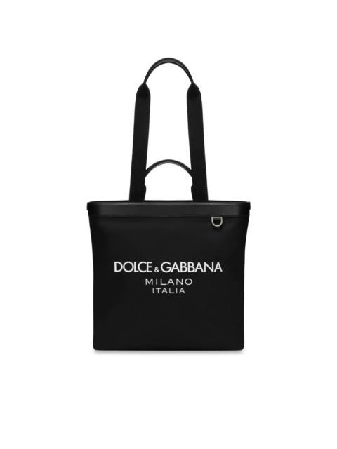 Shopping logo-print tote bag