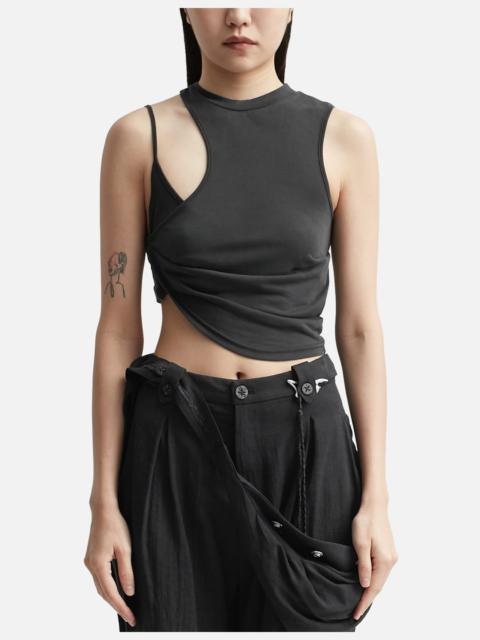 HYEIN SEO mesh strap pocket top | REVERSIBLE