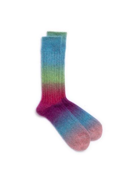 Anonymous Ism Mohair Rib Crew Sock Multi