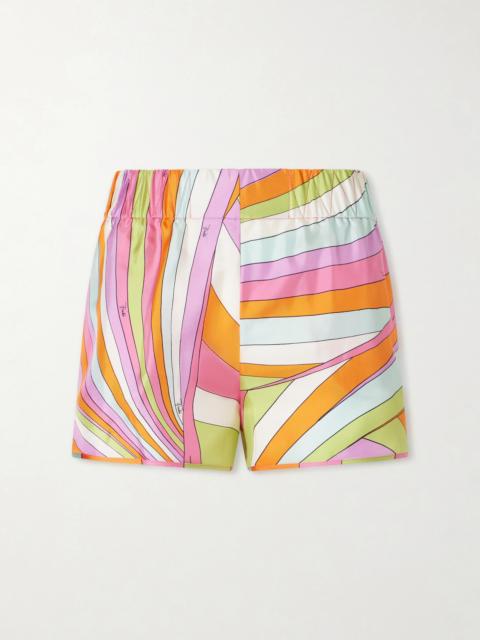 PUCCI Printed Silk-twill Shorts