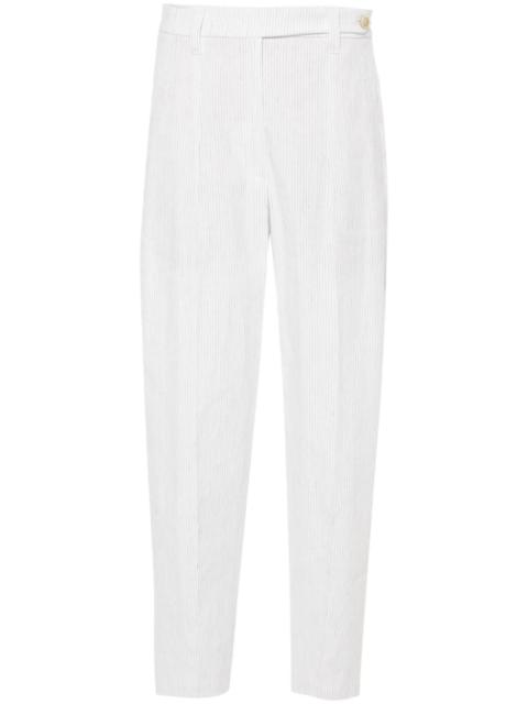 Brunello Cucinelli pinstripe tailored trousers