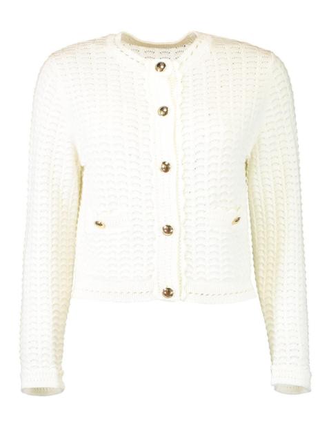 Monique Lhuillier Button Stitch Cardigan