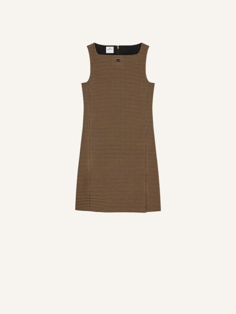 courrèges HOUNDSTOOTH SLIT DRESS